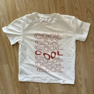 ASOS White Tee with Red 'COOL' Design